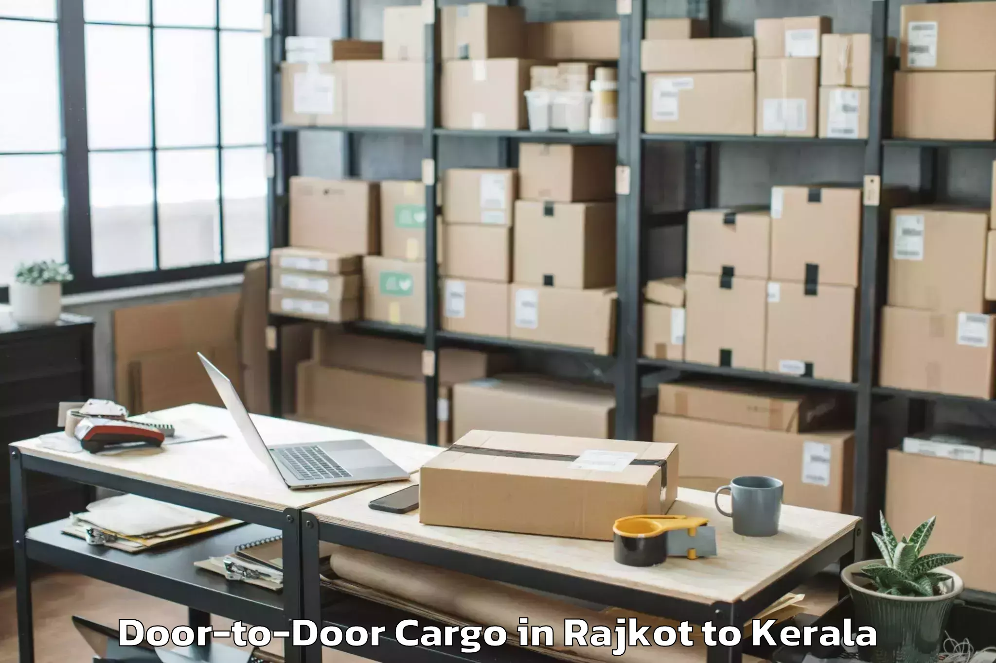 Efficient Rajkot to Kanjiramattom Door To Door Cargo